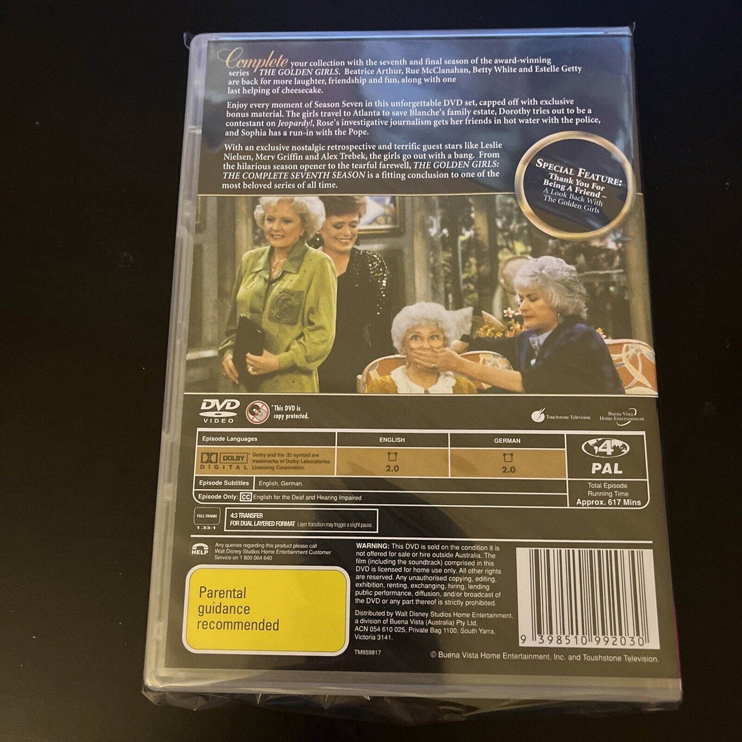 The Golden Girls : Season 7 (DVD, 1991) NEW Region 4