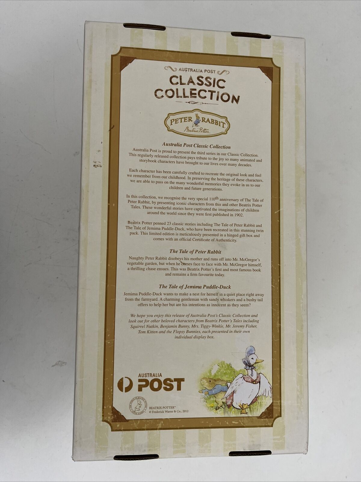 Peter Rabbit Beatrix Potter Plush Characters  Classic Collection 110 Years