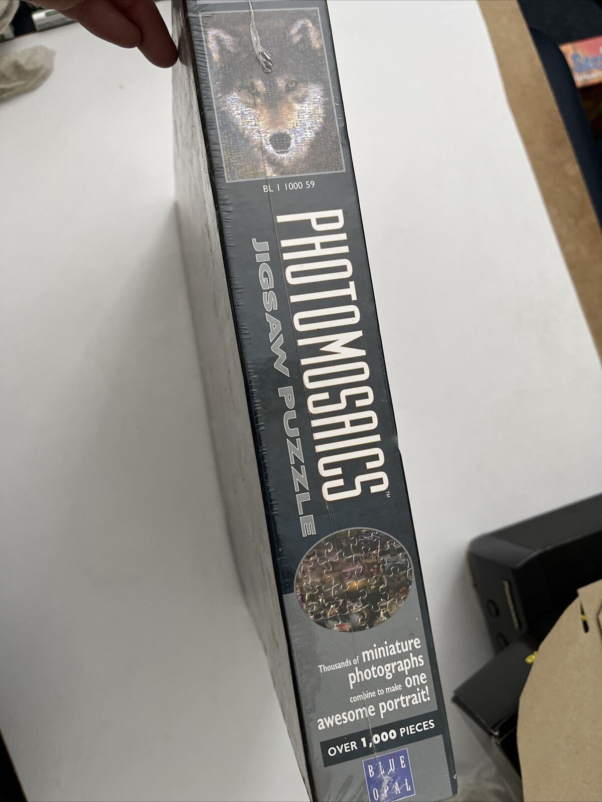 *New Sealed* Grey Wolf 1000 Jigsaw Puzzle Piec  Photomosaics By Robert Silvers