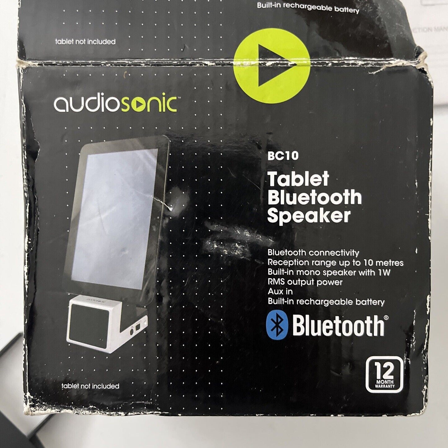 Audiosonic Tablet Bluetooth Speaker BC-10