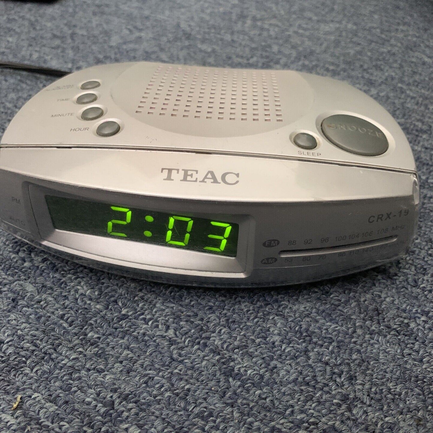 Teac CRX-19 Alarm Clock AM/FM Radio In Working Order