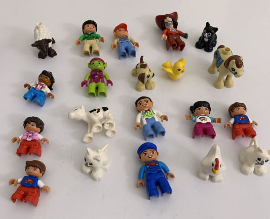 20x Lego Duplo Characters & Animals Assorted
