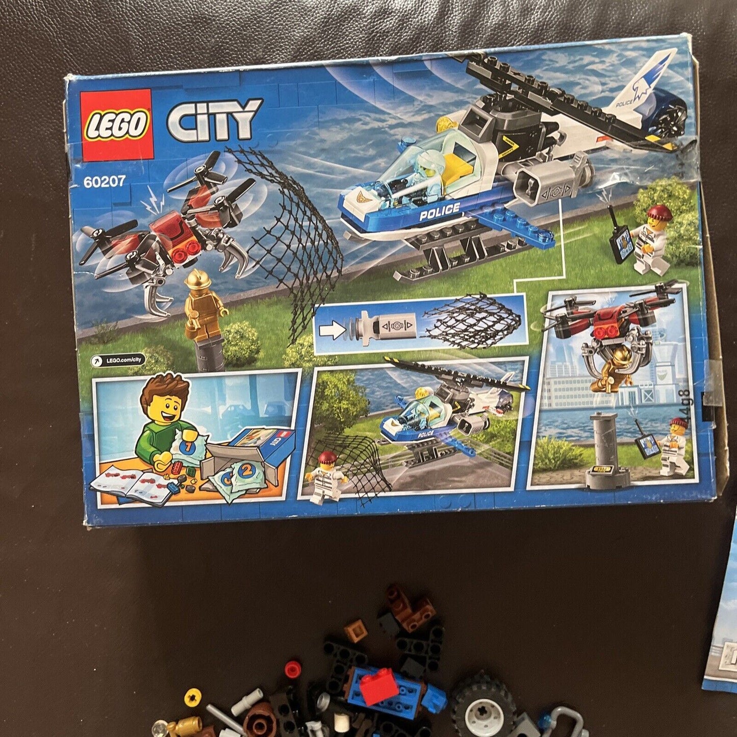 LEGO City Sky Police Drone Chase Set (60207) *Incomplete Missing Pieces*