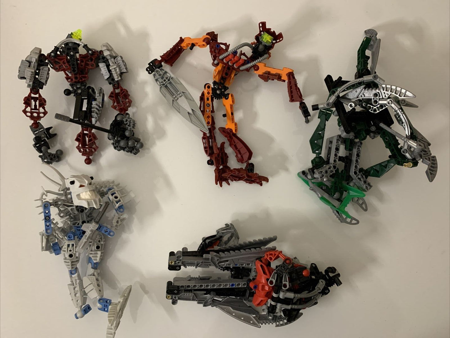 5x Lego Bionicle - Thok Sidorak Orkahm Turaga Jaller Incomplete