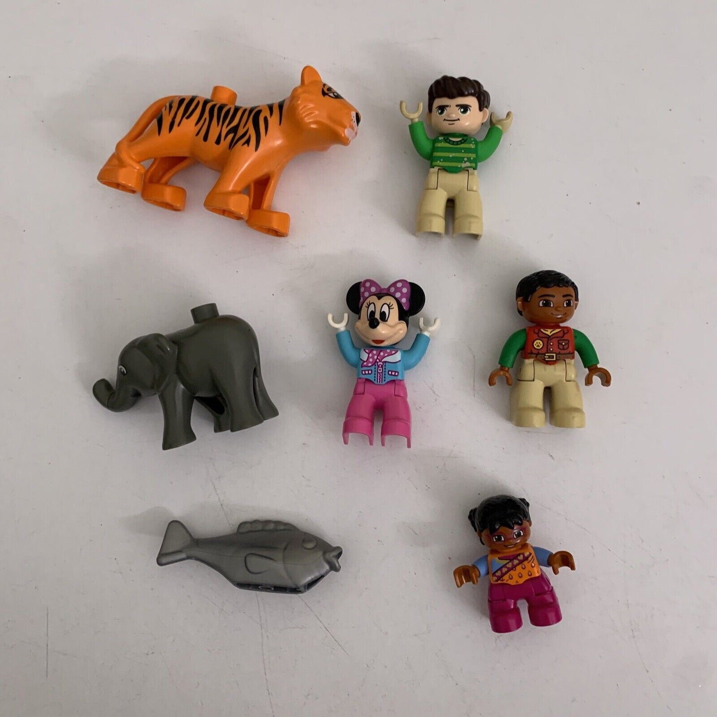 LEGO Duplo characters & Animals Genuine Minnie Mouse Tiger Elephant