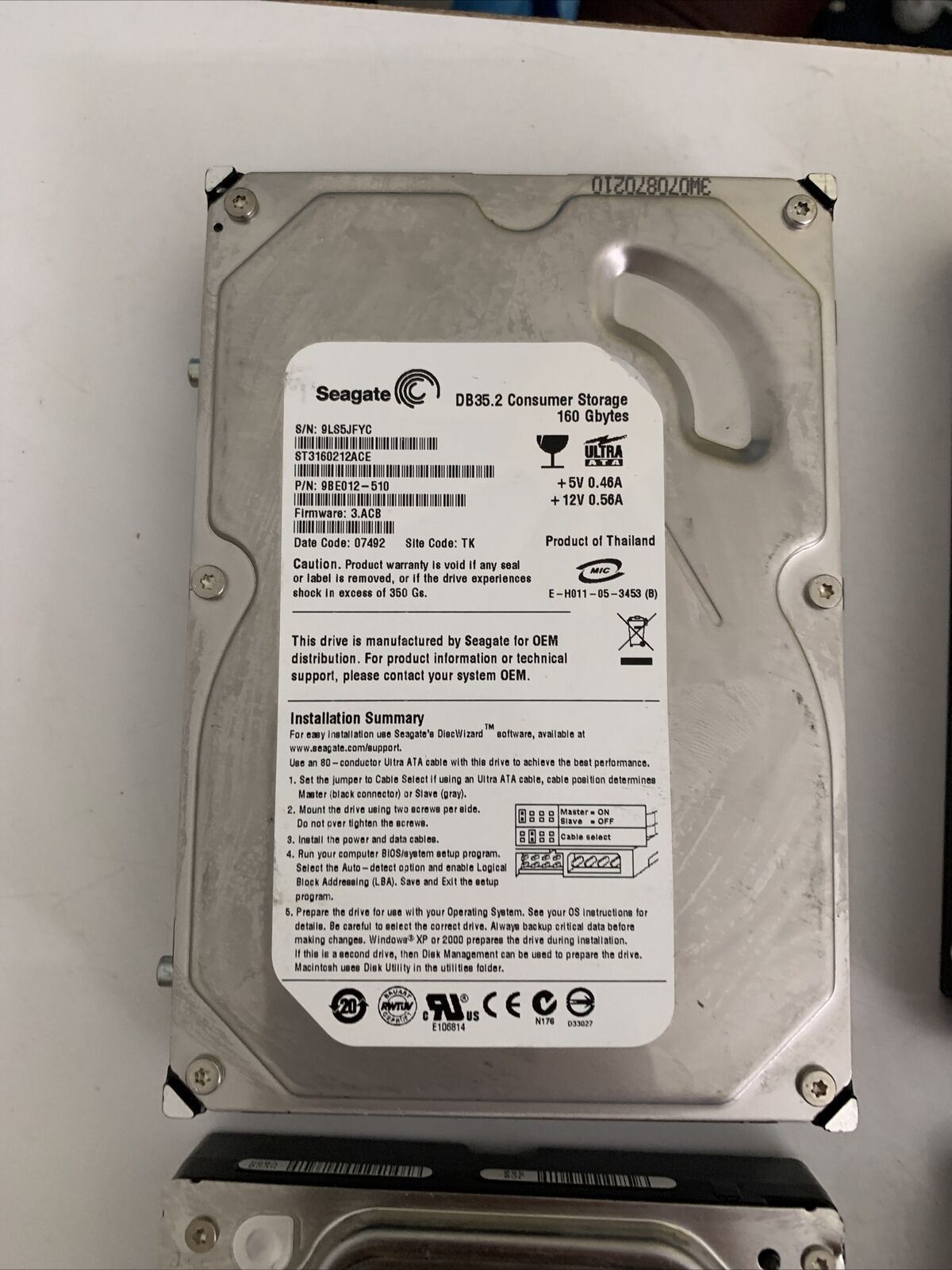 11x HDD IDE SATA Internal Hard Drive Bulk Lot 545MB up to 500GB