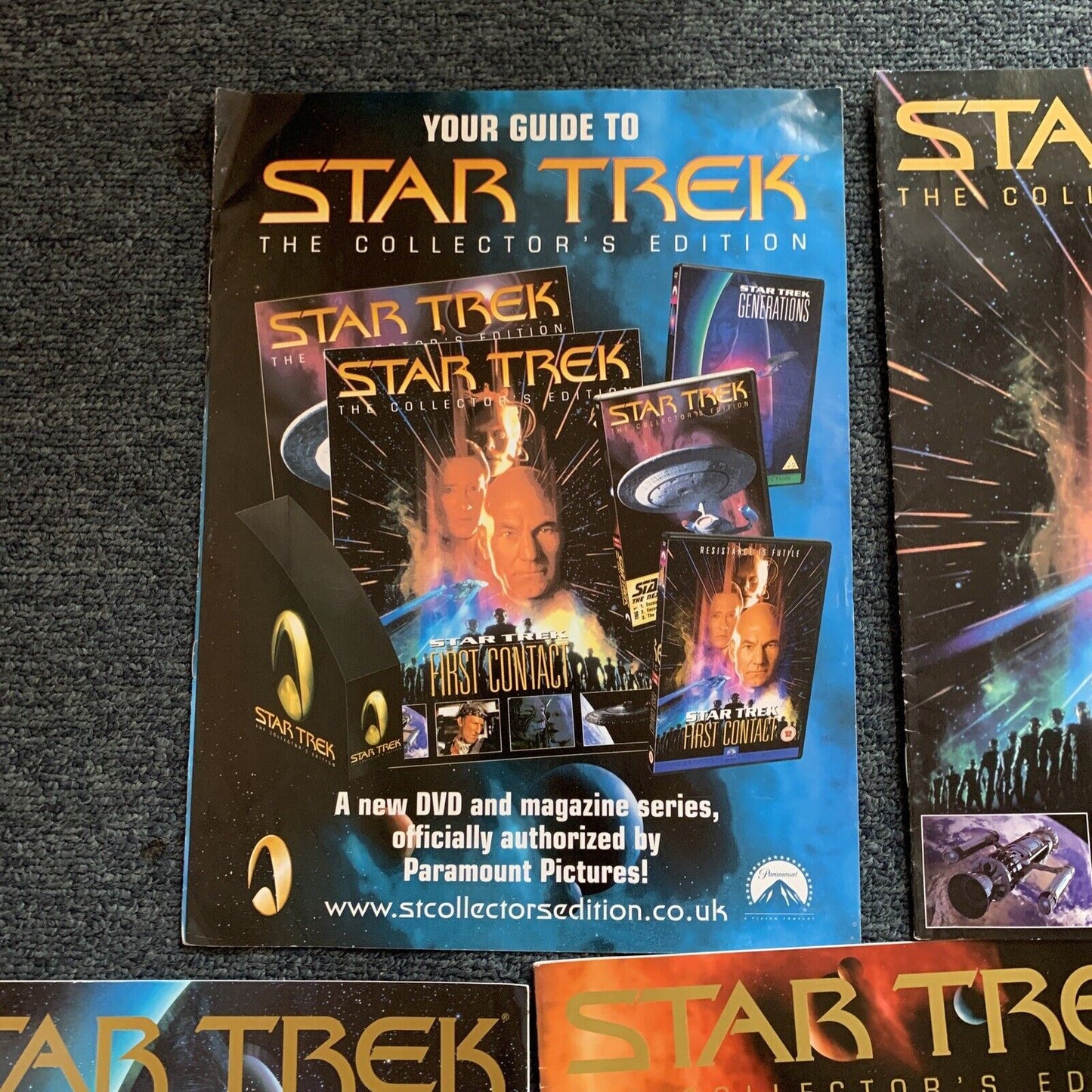 7x Star Trek Collector's Edition Magazine - First Contact The Next Generation