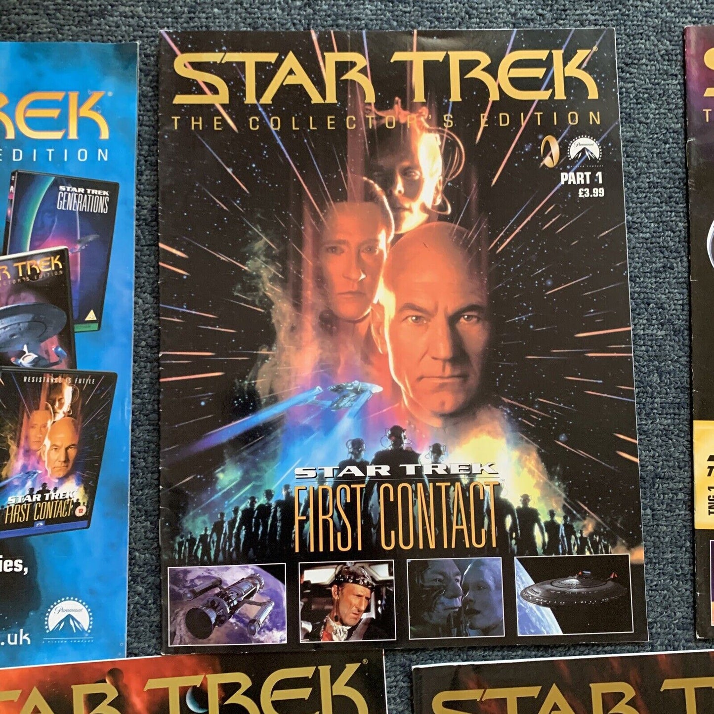 7x Star Trek Collector's Edition Magazine - First Contact The Next Generation