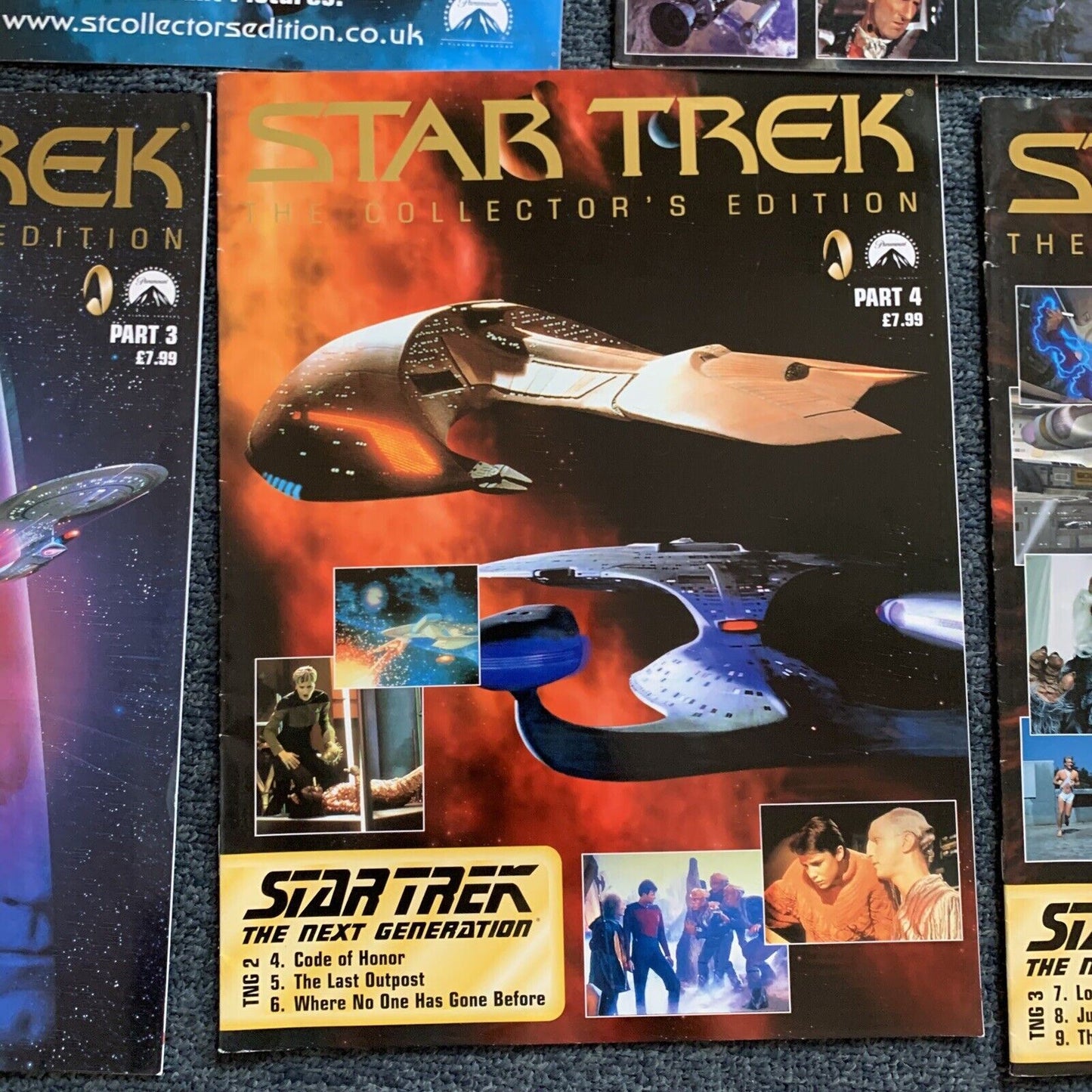 7x Star Trek Collector's Edition Magazine - First Contact The Next Generation