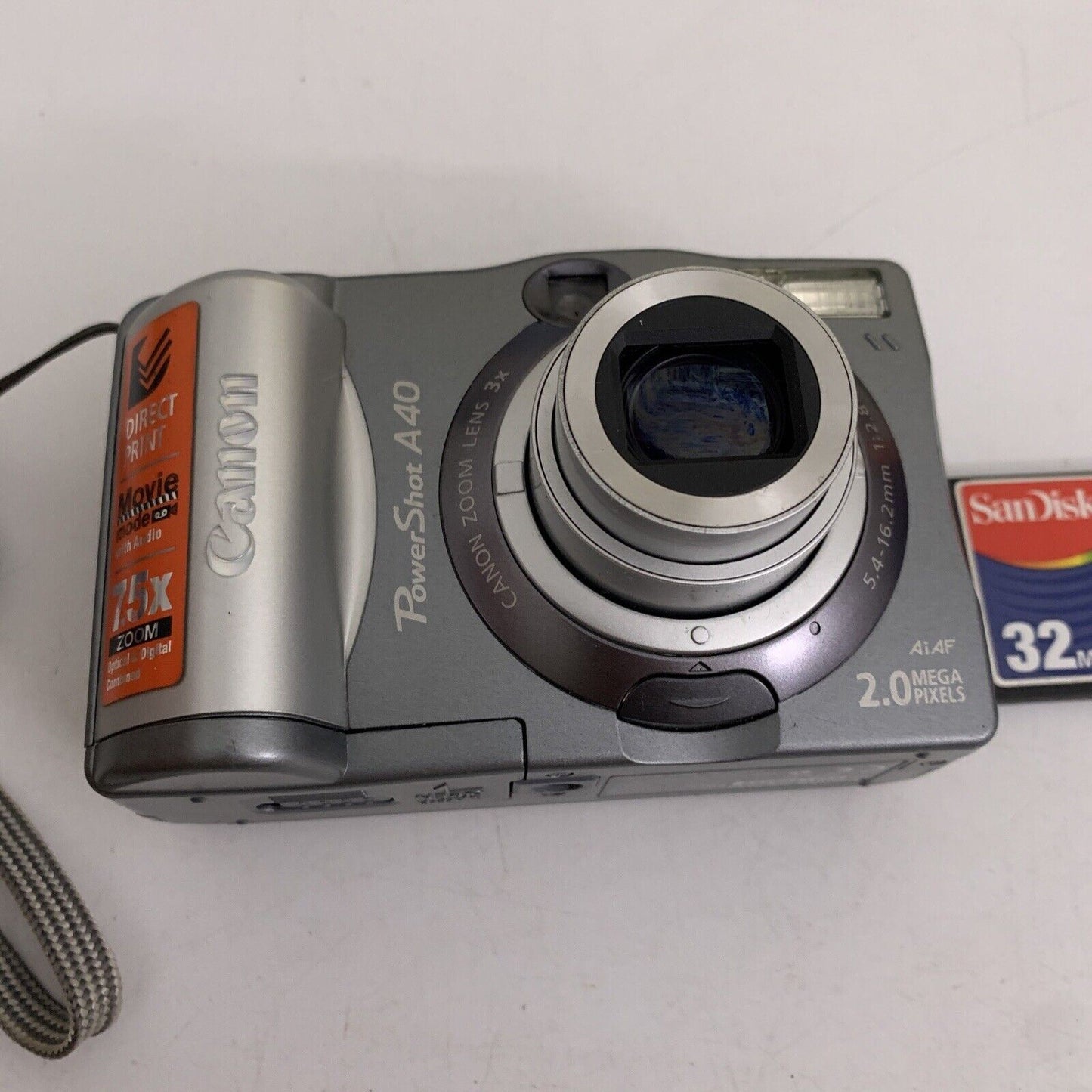 Canon PowerShot A40 2MP 3x Optical Zoom with Compact Flash Memory Card