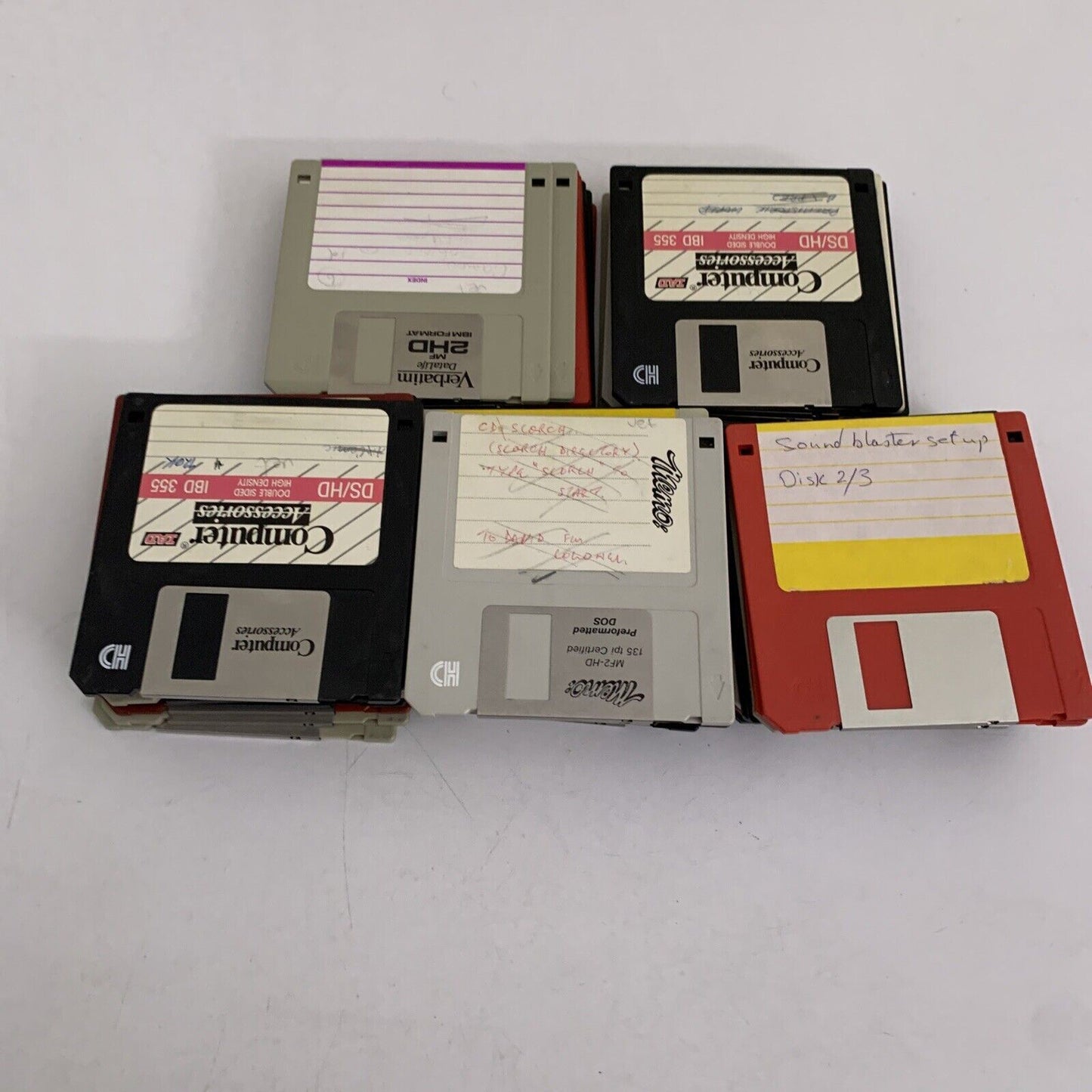 44x Bulk Lot 3.5" Floppy Diskette Disks Used