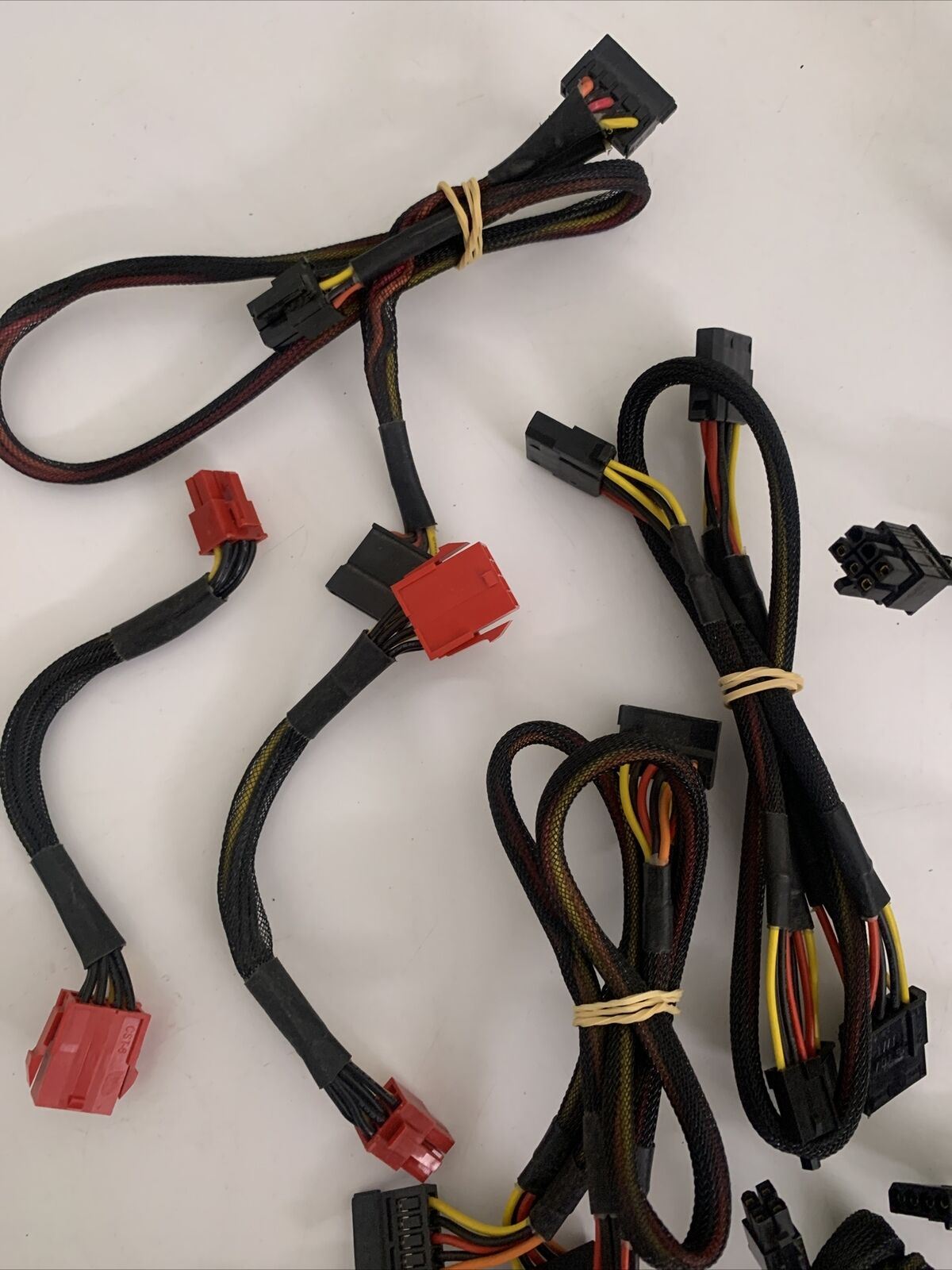 19x Bulk Lot Sets Power Supply Connectors Wires PSU ATX PC 4+4 Floppy 2+2 SATA