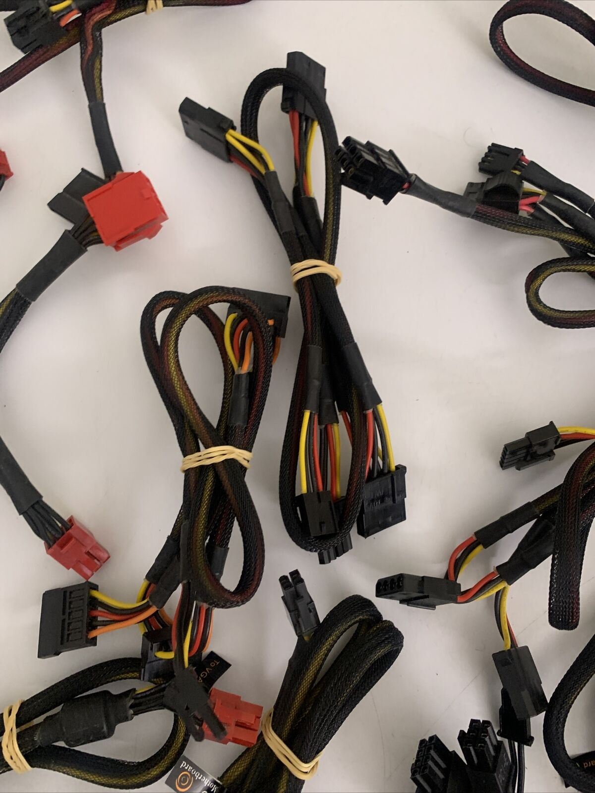 19x Bulk Lot Sets Power Supply Connectors Wires PSU ATX PC 4+4 Floppy 2+2 SATA