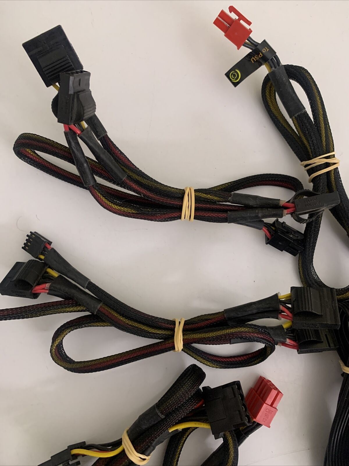 19x Bulk Lot Sets Power Supply Connectors Wires PSU ATX PC 4+4 Floppy 2+2 SATA