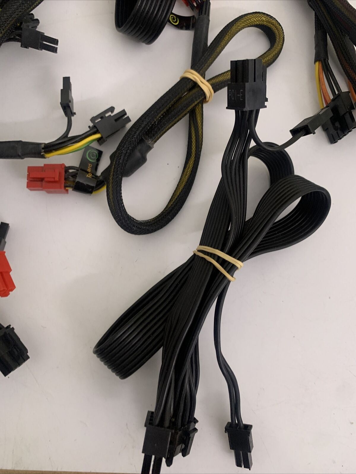 19x Bulk Lot Sets Power Supply Connectors Wires PSU ATX PC 4+4 Floppy 2+2 SATA