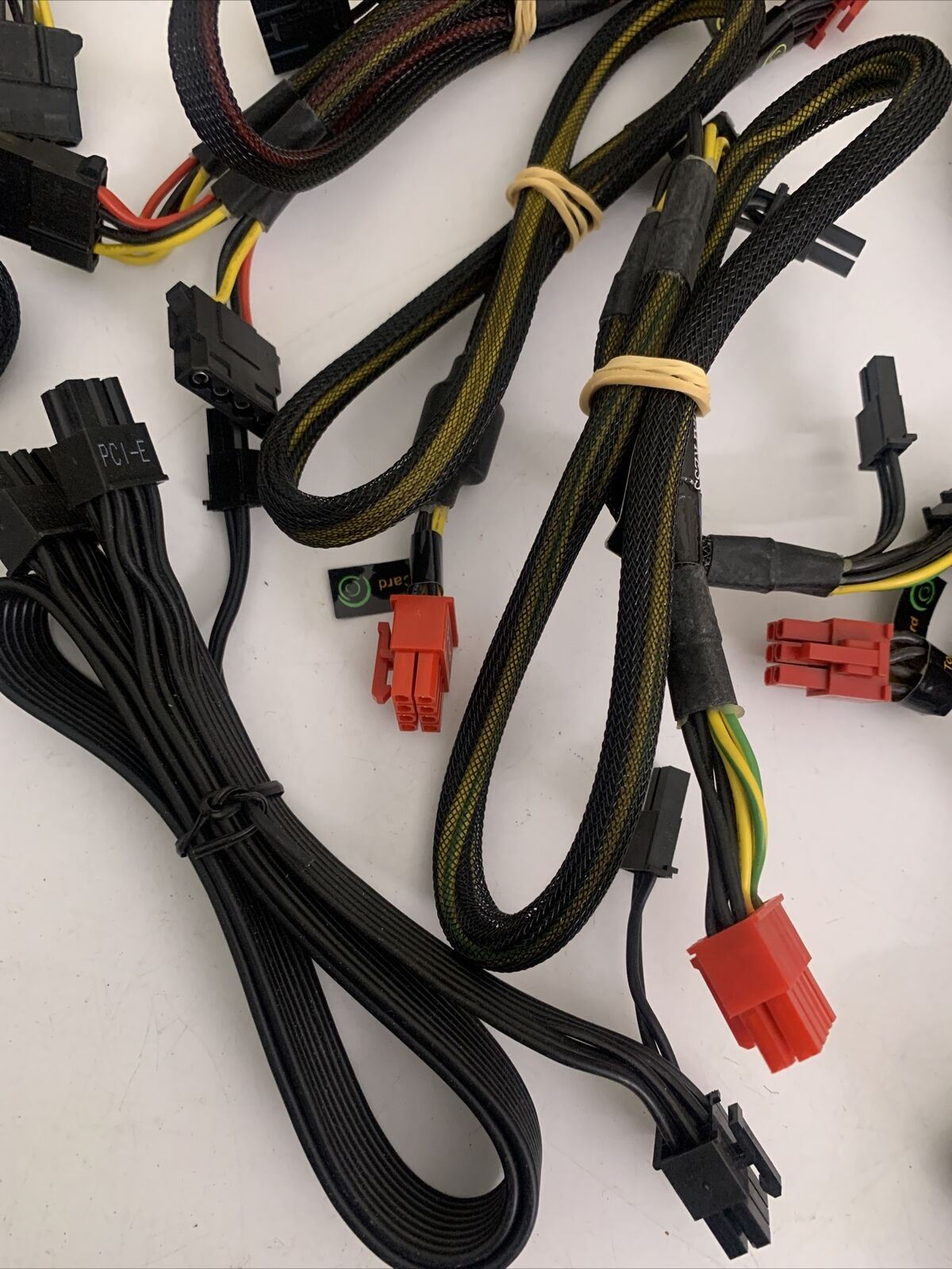 19x Bulk Lot Sets Power Supply Connectors Wires PSU ATX PC 4+4 Floppy 2+2 SATA