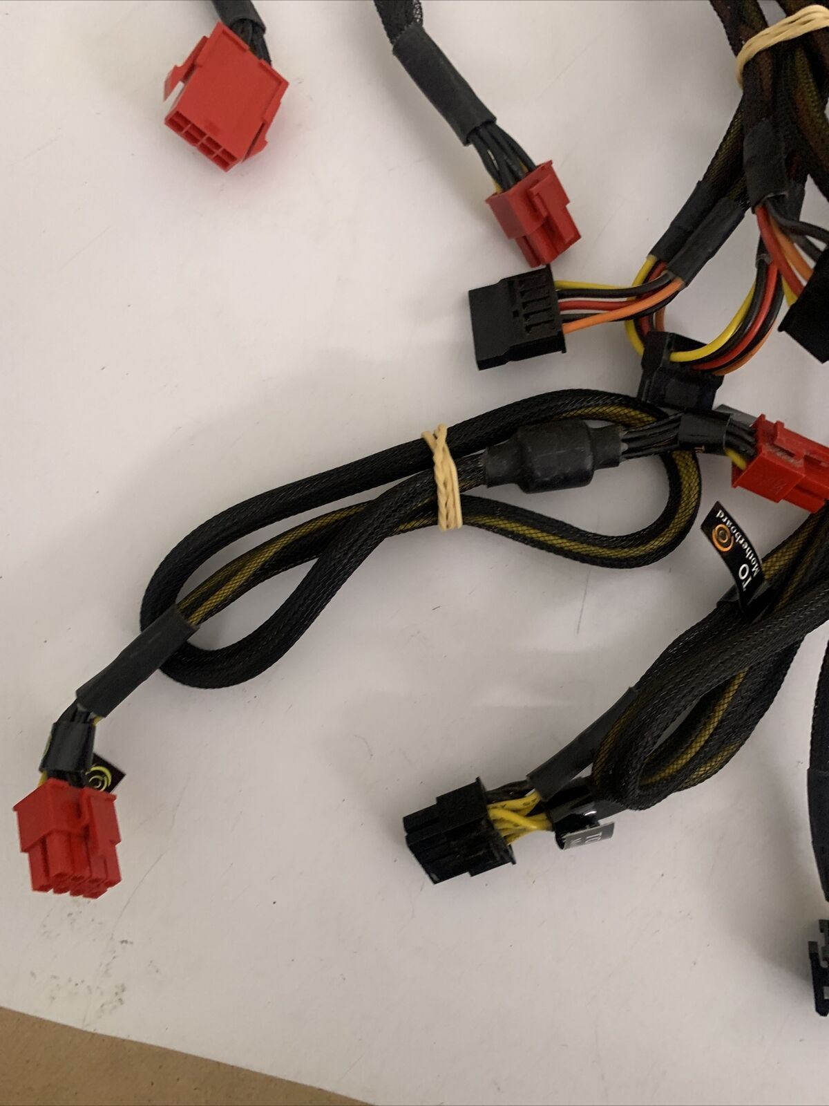 19x Bulk Lot Sets Power Supply Connectors Wires PSU ATX PC 4+4 Floppy 2+2 SATA