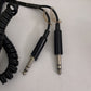 Vintage Hosiden Dynamic Stereo Headphones DH-42H-Q 2x 1/4" jack Made in Japan 8Ω