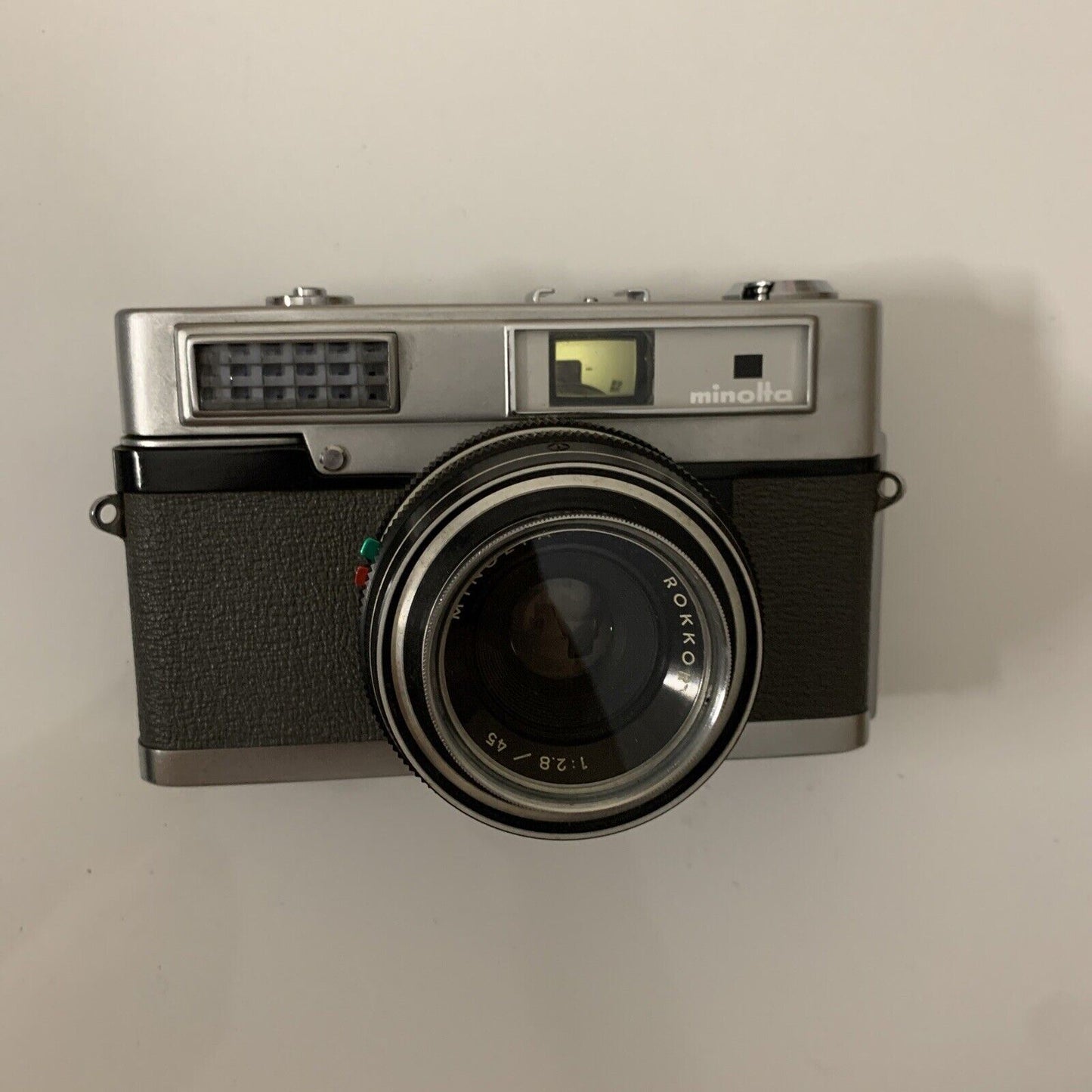 Vintage Retro MINOLTA Uniomat I Film Camera 35mm Lens Rokkor 1:2.8/45mm 1961