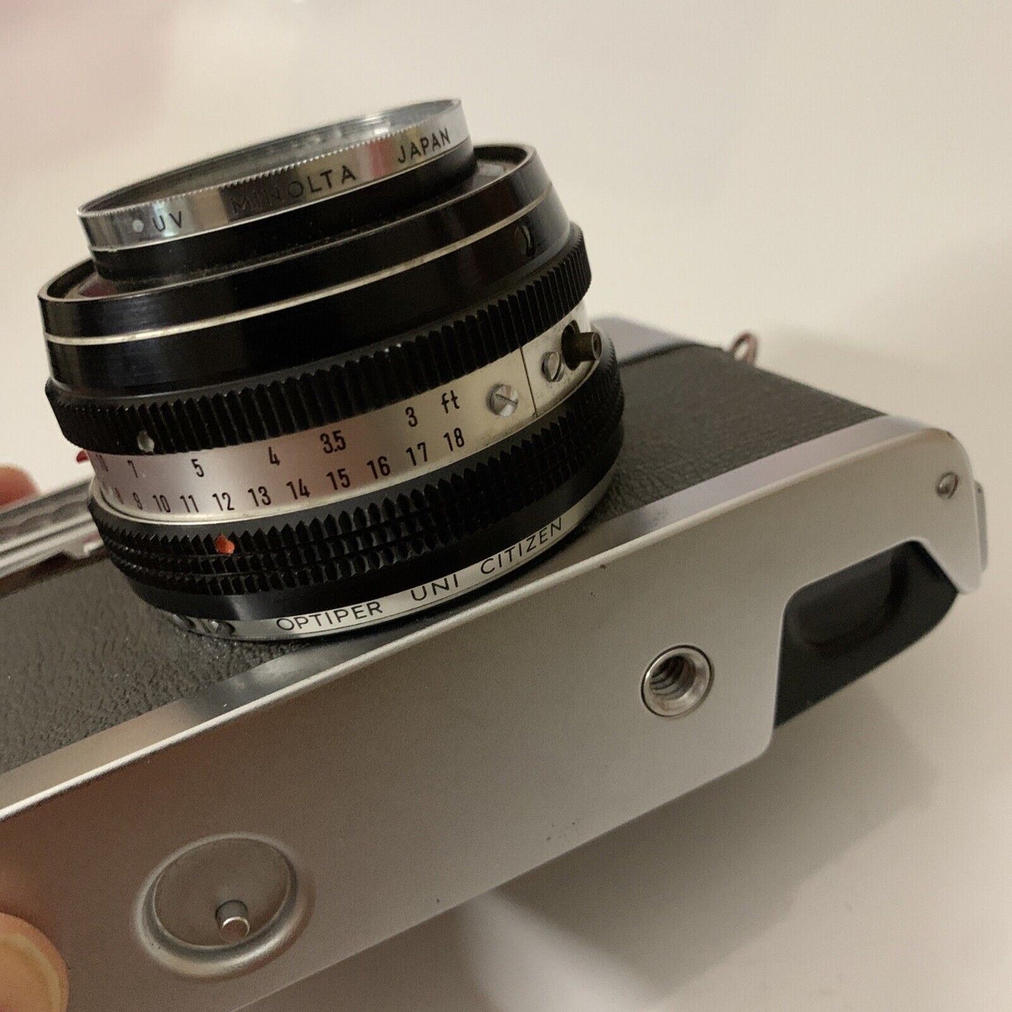 Vintage Retro MINOLTA Uniomat I Film Camera 35mm Lens Rokkor 1:2.8/45mm 1961