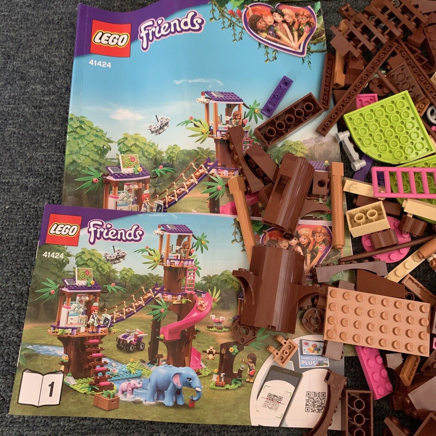 LEGO Friends Jungle Rescue Base - 41424 Incomplete Missing Pieces