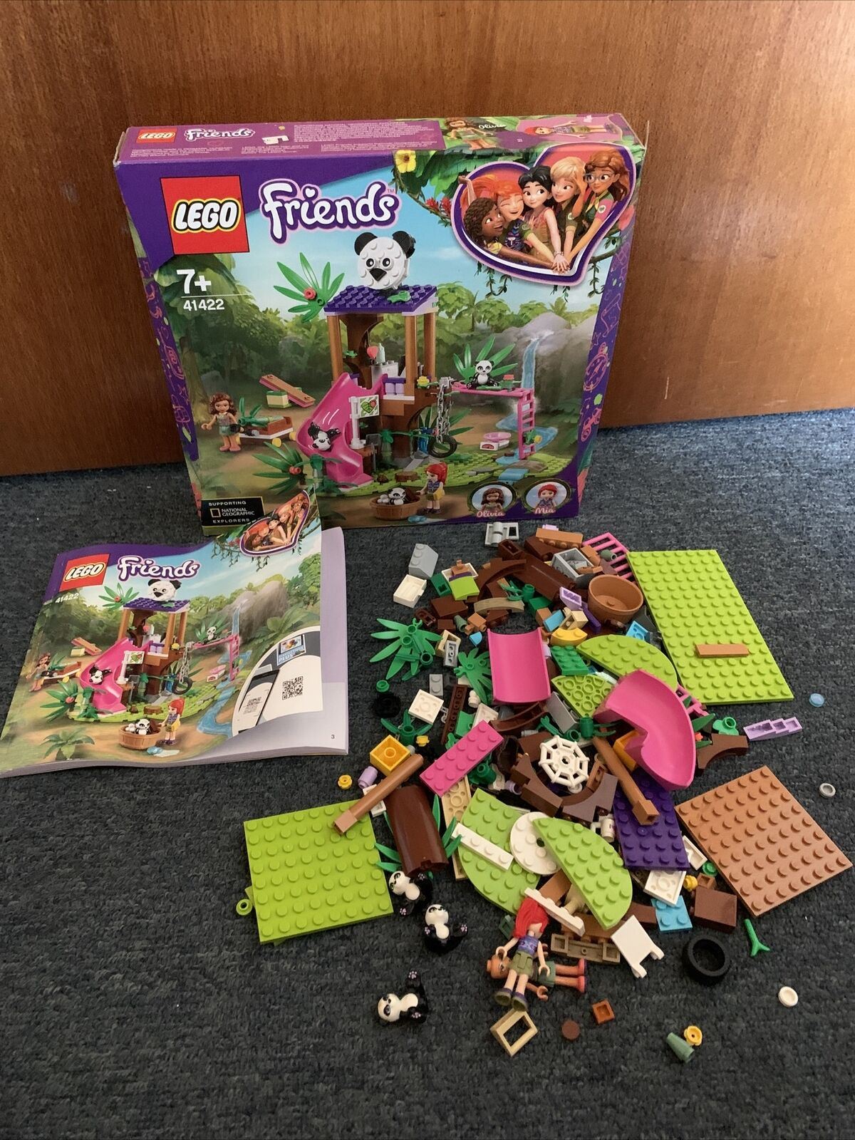 LEGO Friends Panda Jungle Tree House 41422 *Incomplete Missing Pieces Uncounted