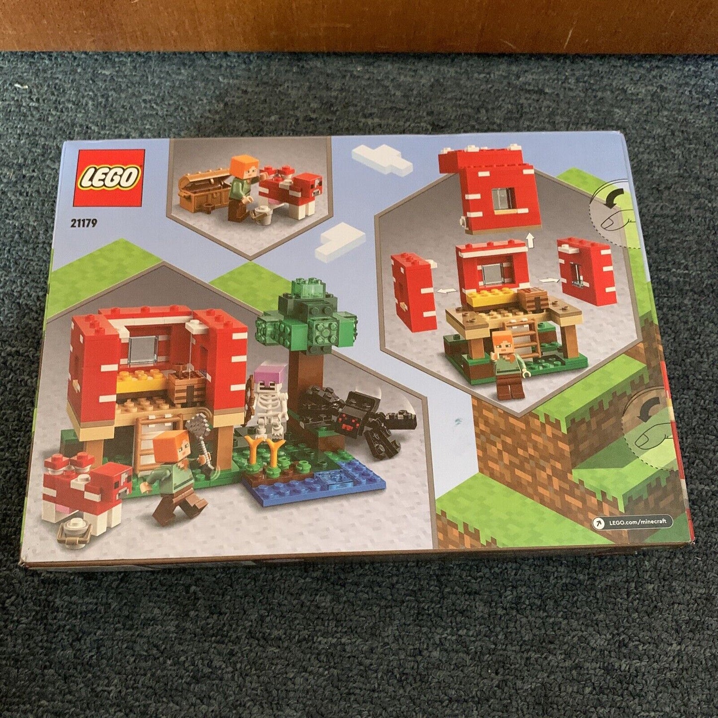 NEW LEGO Minecraft The Mushroom House 21179