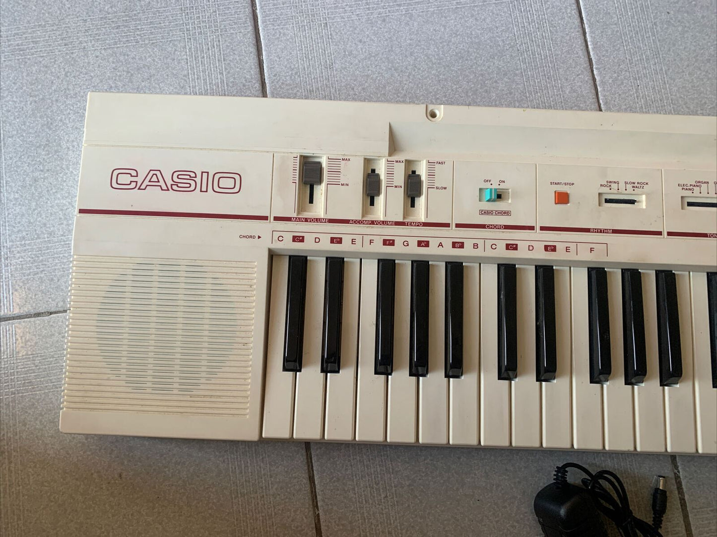 Vintage Casio Casiotone CT-102 Synthesizer Electronic Keyboard 1983 Power Supply