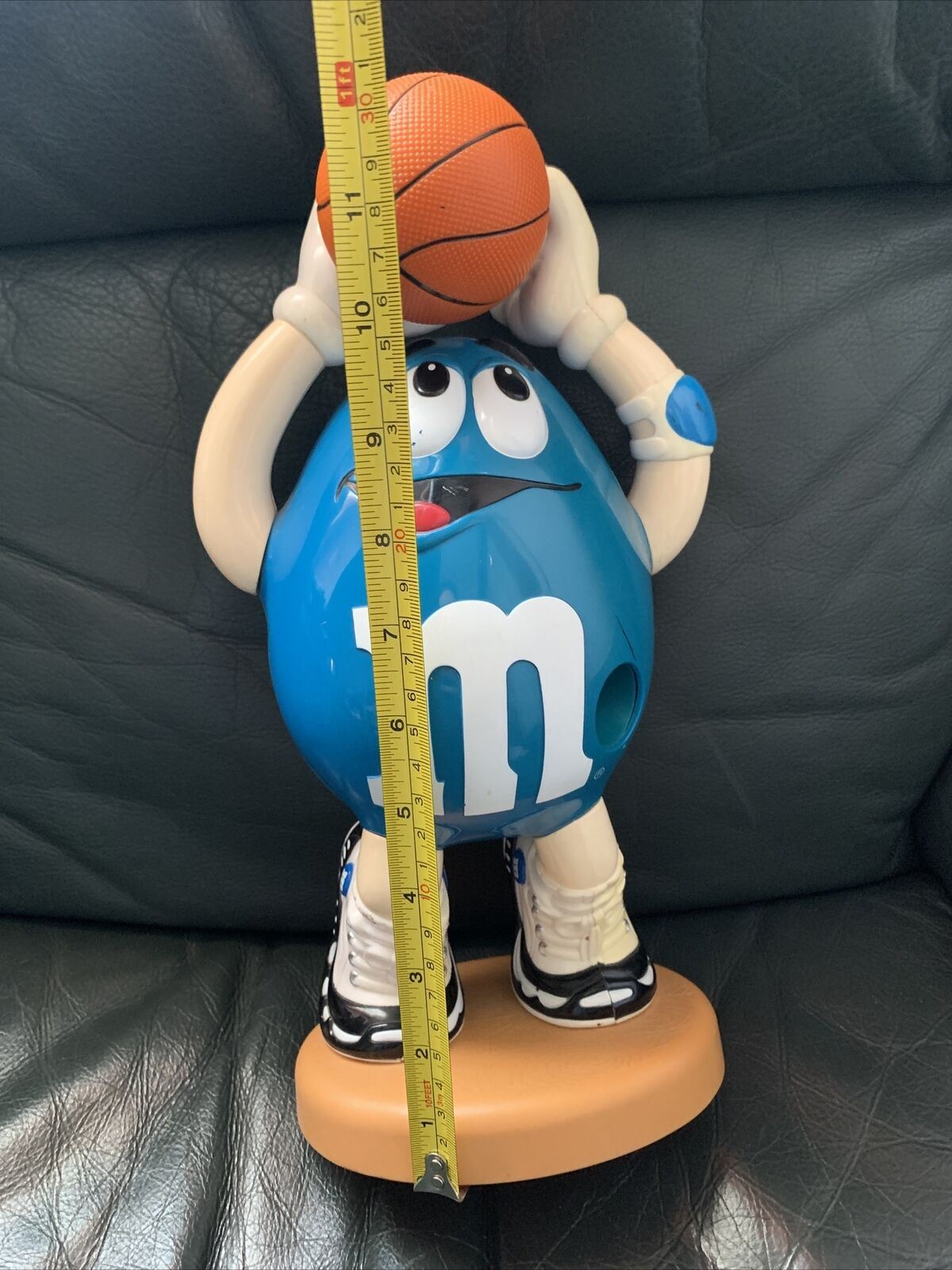 Vintage M&M Basketball Blue Peanut Dispenser Collectable Limited Edition