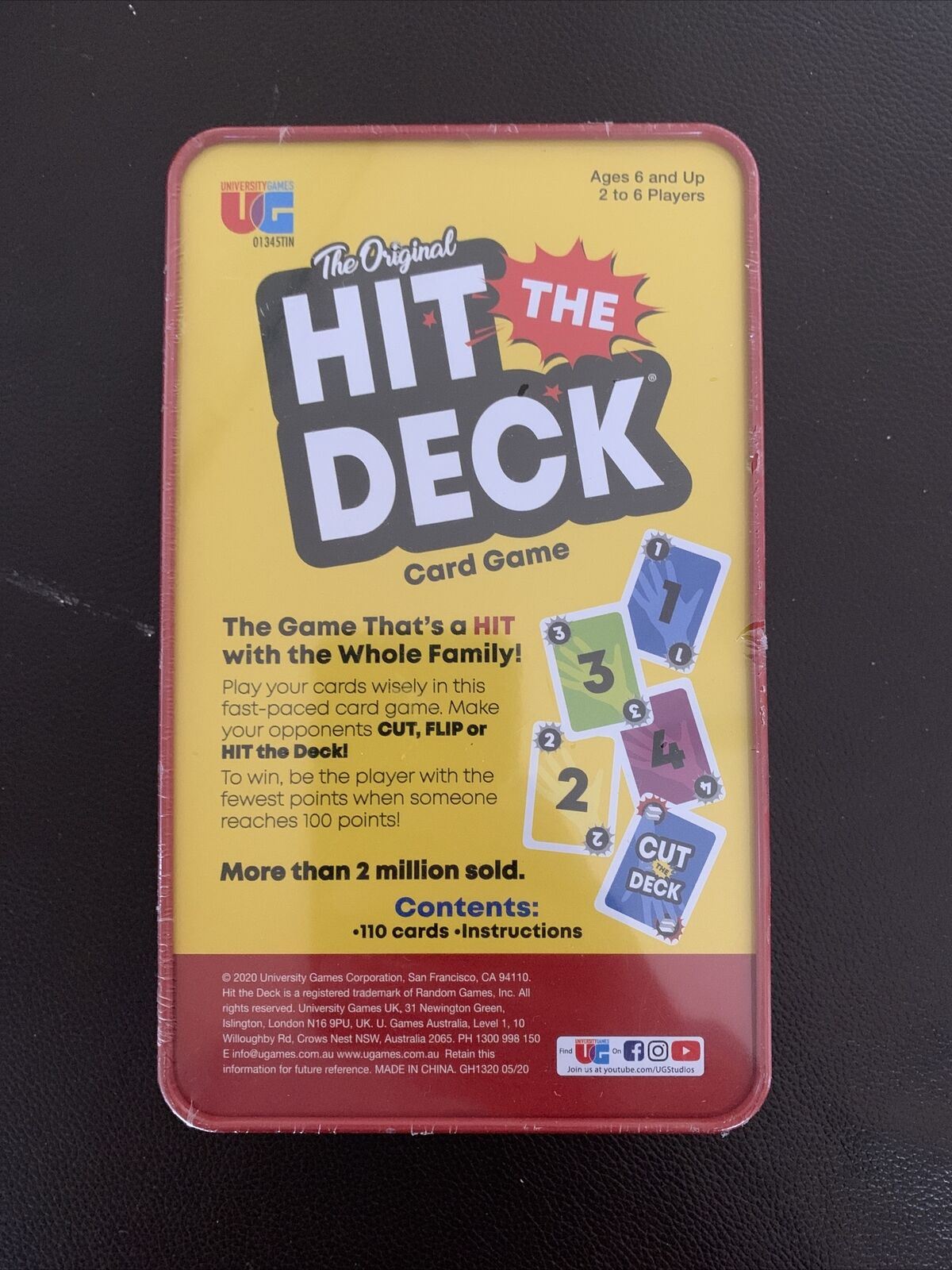 *New Sealed* Hit The Deck - The Original Card Game Tin Box