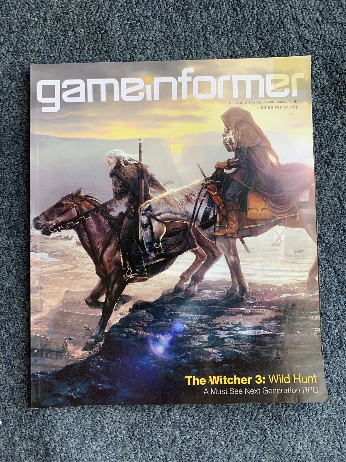 4x Game Informer Magazines Top 50 Games 2012, Witcher 3, Lego Marvel, COD