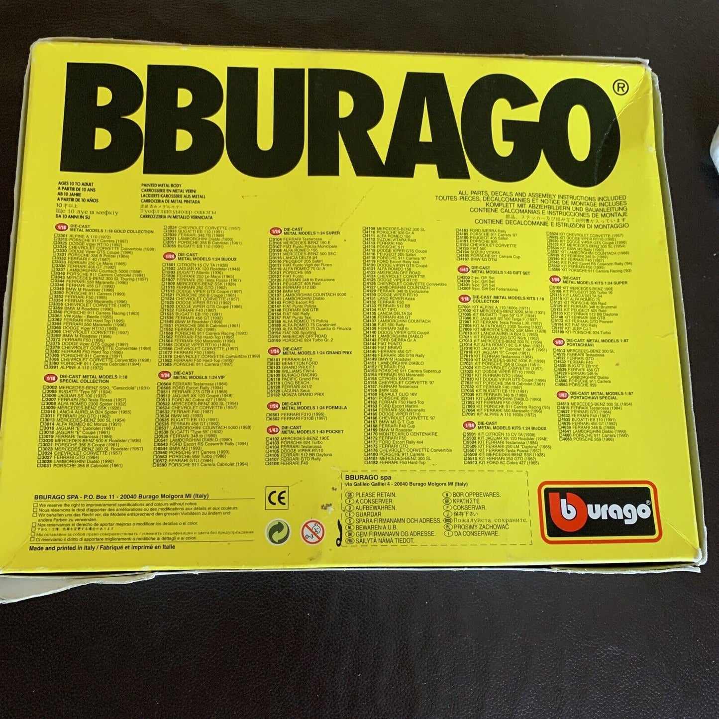 Bburago Ferrari F50 1995 1/24 Diecast Model