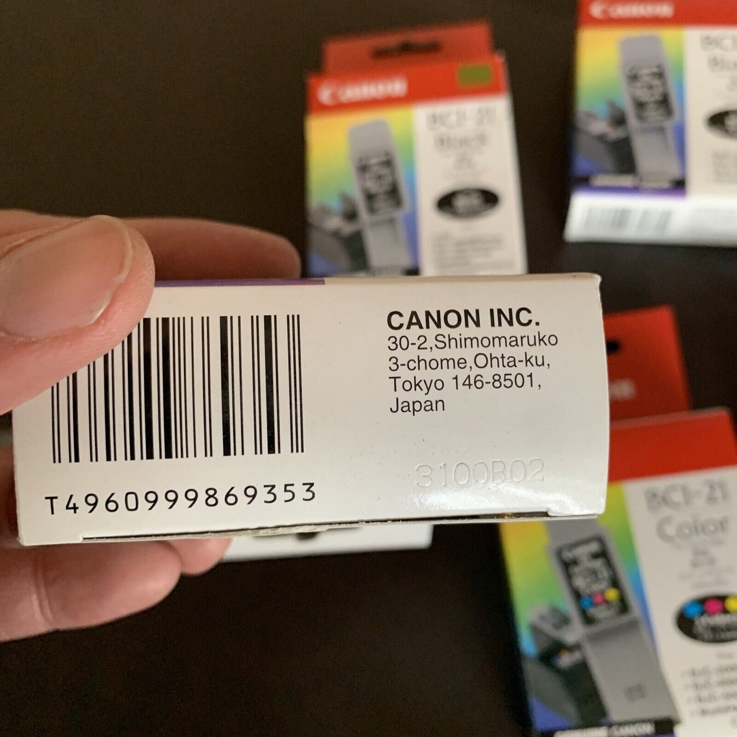 Genuine Canon BCI-21 3x Color Ink 3x Black Inkjet Cartridge