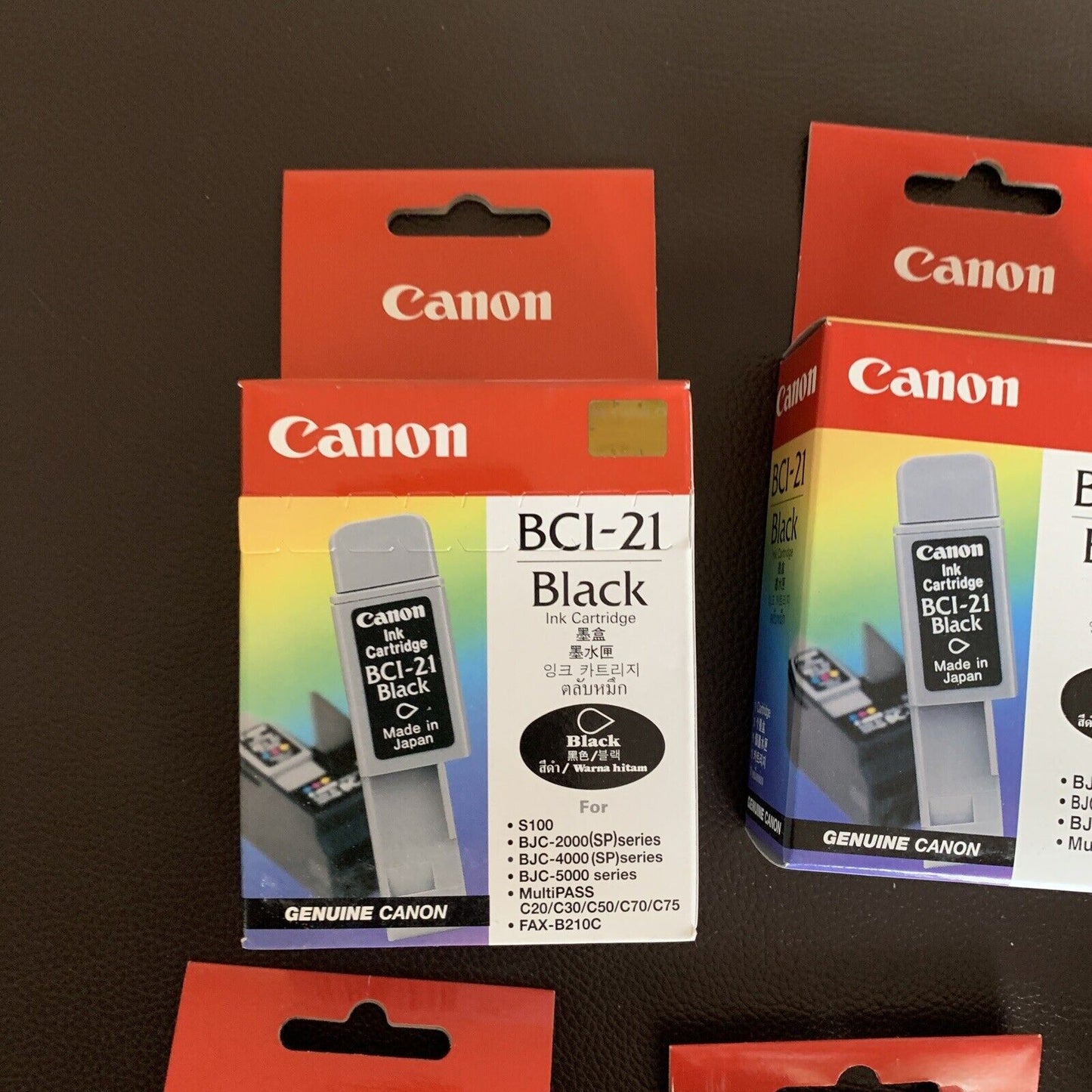 Genuine Canon BCI-21 3x Color Ink 3x Black Inkjet Cartridge