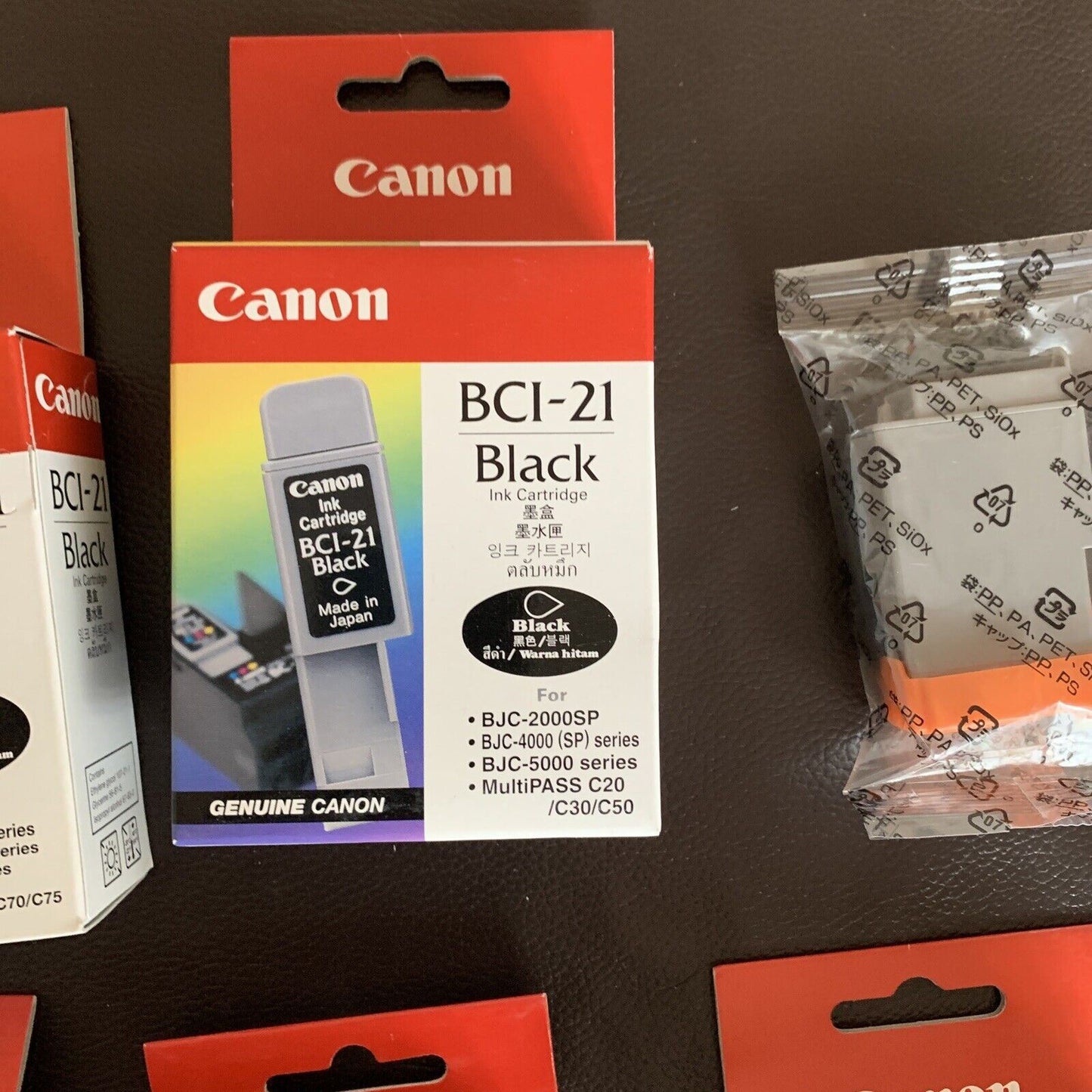 Genuine Canon BCI-21 3x Color Ink 3x Black Inkjet Cartridge