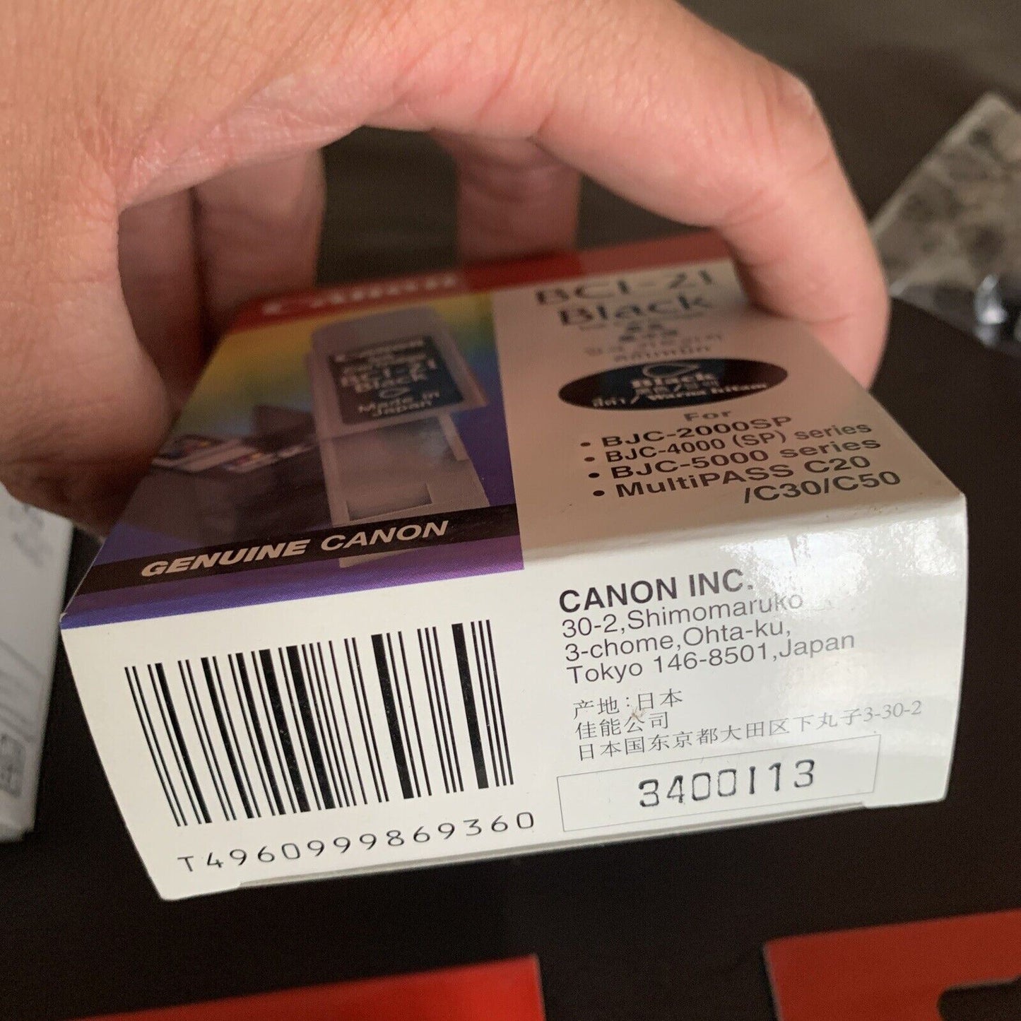 Genuine Canon BCI-21 3x Color Ink 3x Black Inkjet Cartridge