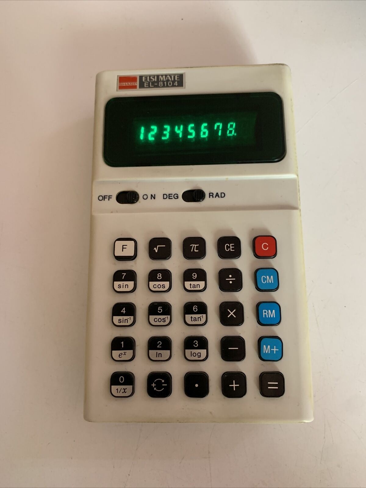 Vintage Sharp ELSI MATE EL-8104 Calculator 1975
