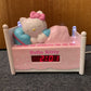 Official Hello Kitty Sleepy Kitty Alarm Clock Radio with Bed Post Night Light