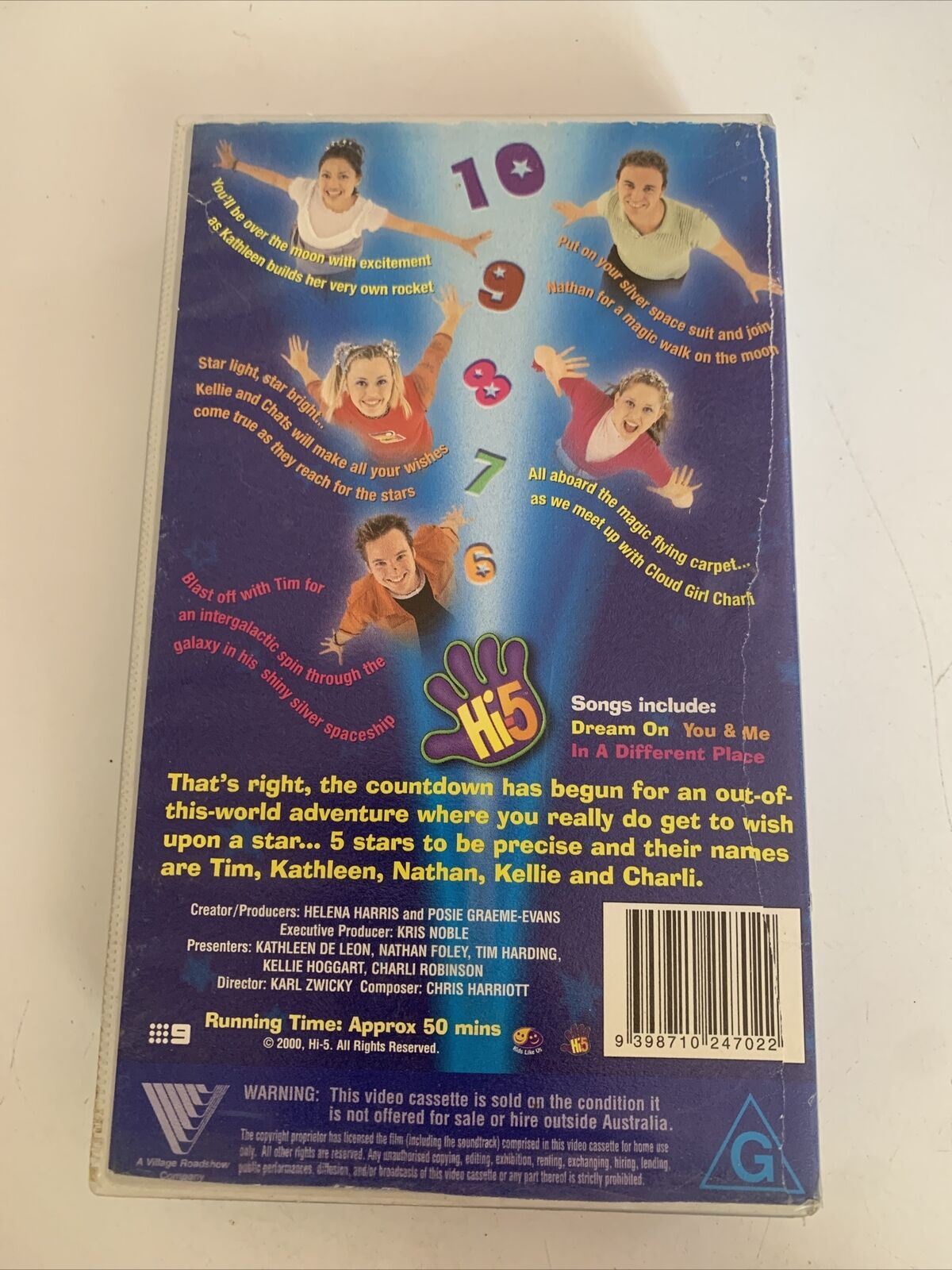 Hi-5 Star Dreaming 2000 VHS PAL Video