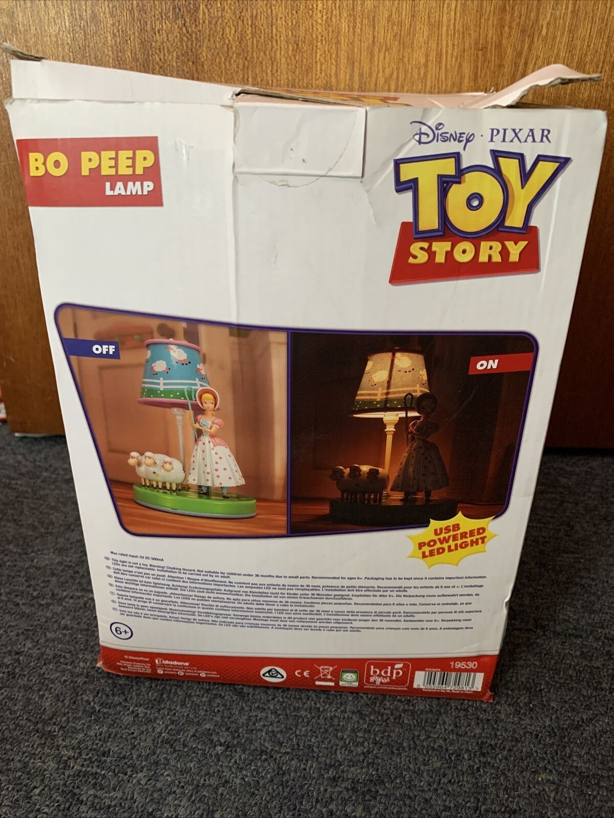 Official Toy Story Bo Peep Lamp USB Powered Light