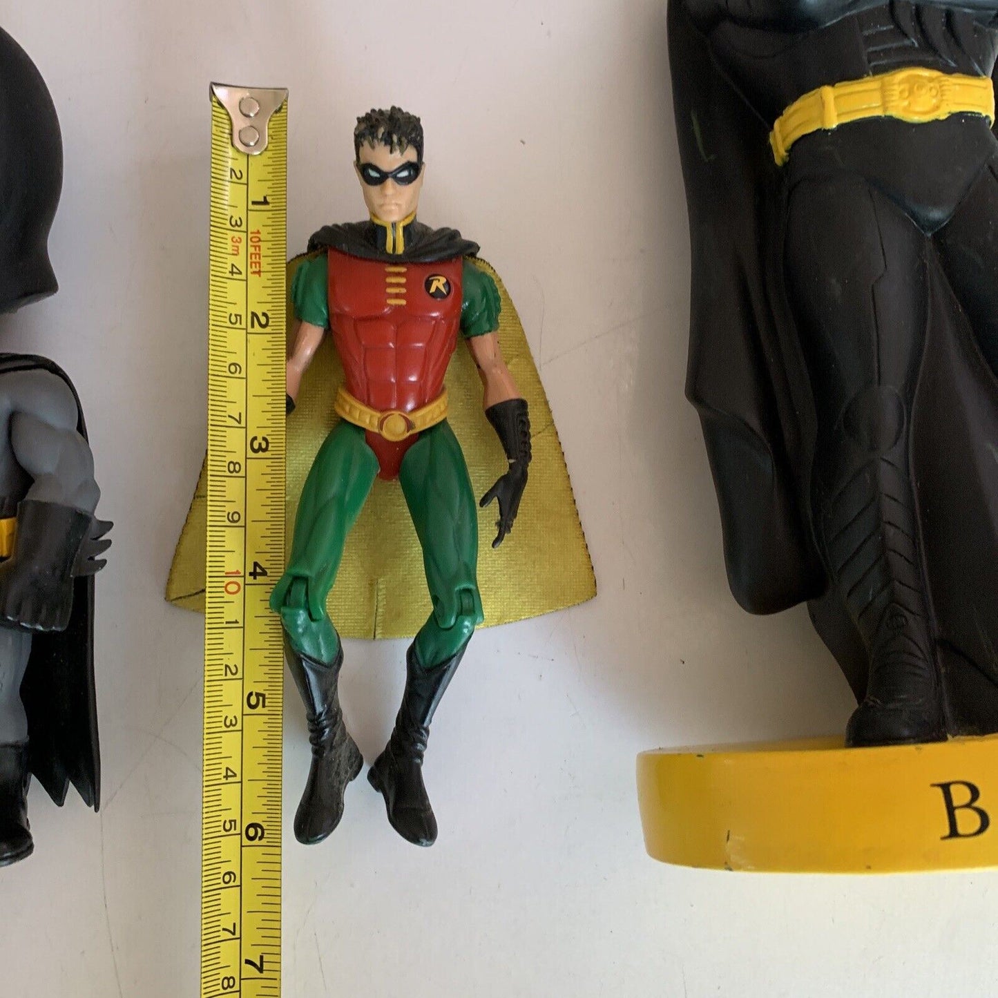 3x Batman, Robin & Batmobile Action Figure - Bobble head, Money Box, Action Fig