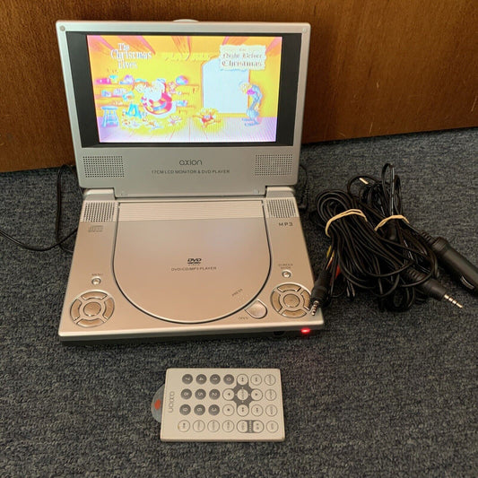 Axiom LCD 7" Monitor & DVD Player with Power Supply and Remote LMD2706QE