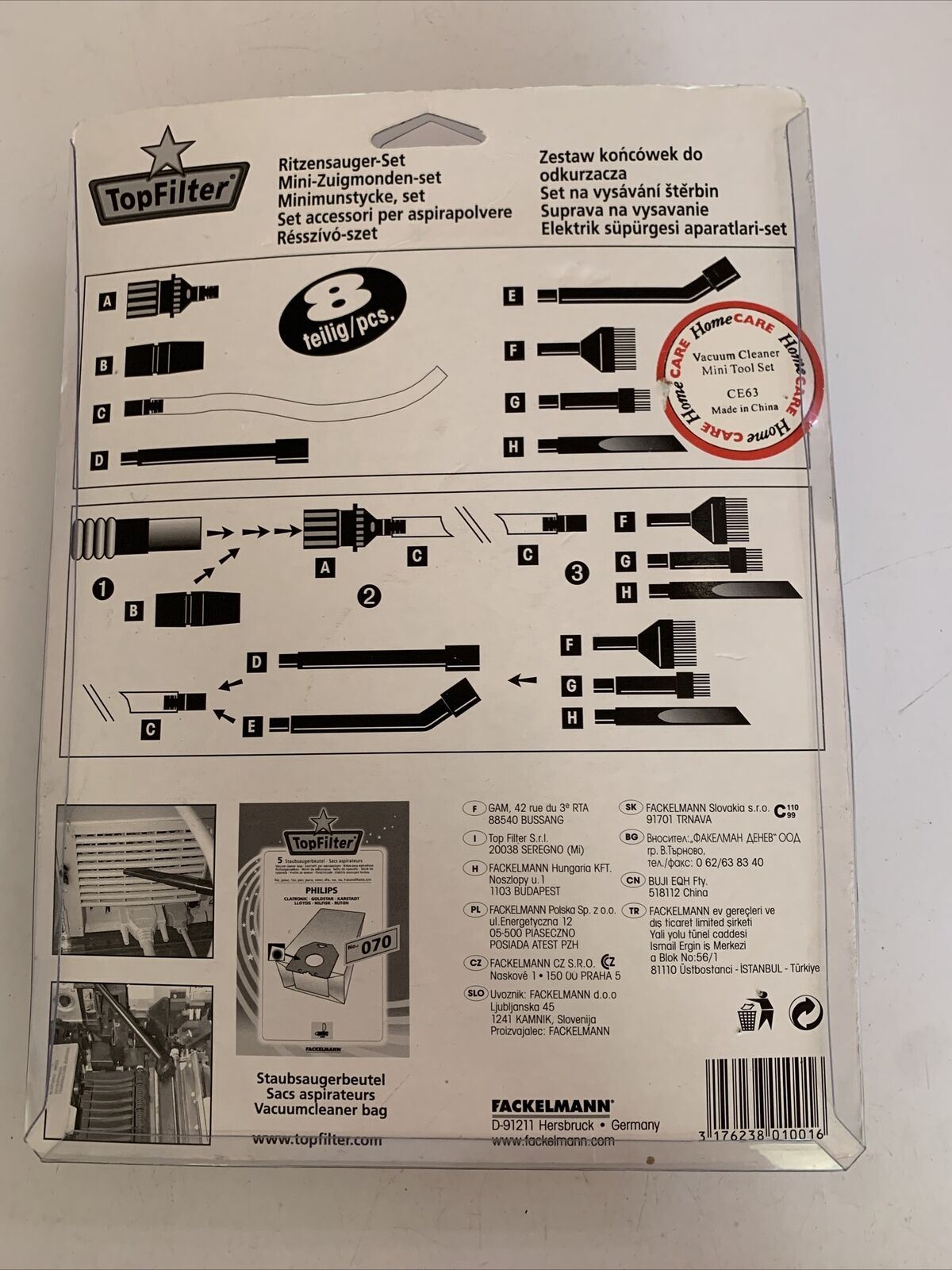 Top Filter Mini Attachments Vacuum Cleaner