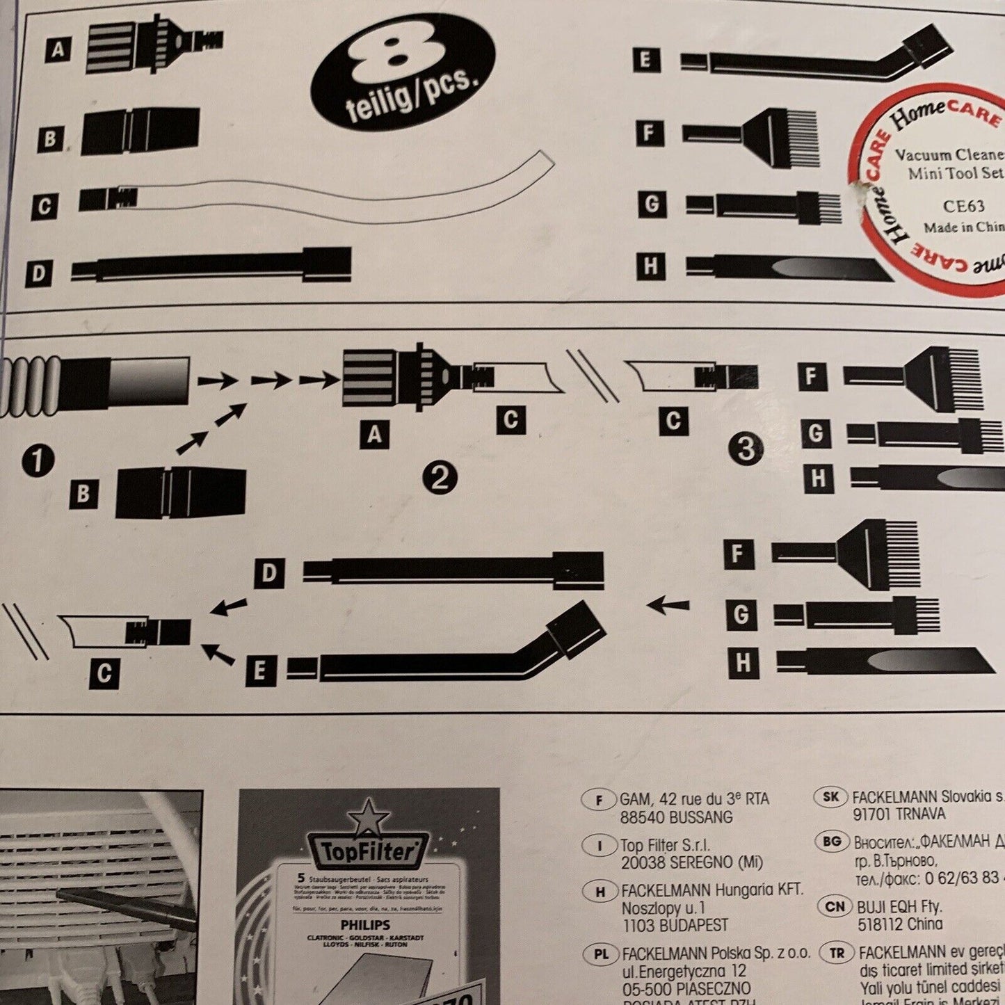 Top Filter Mini Attachments Vacuum Cleaner