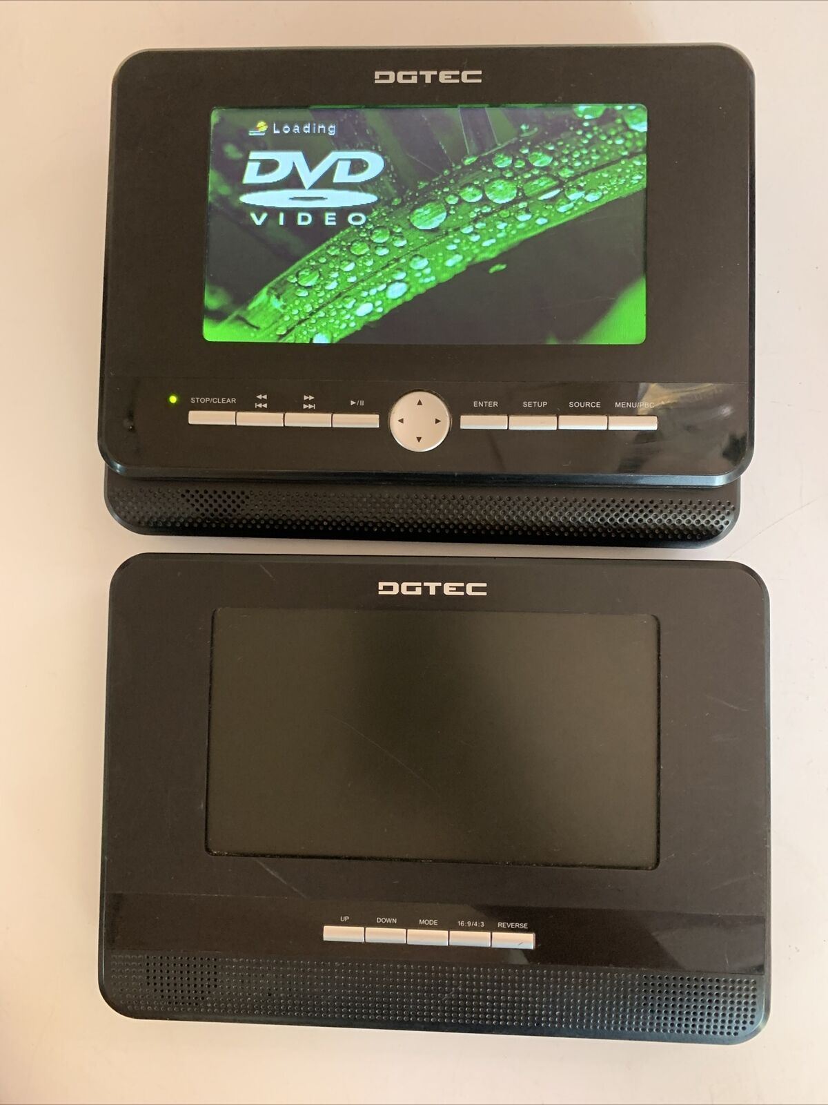 DGTEC 7" Portable DVD Player *For Parts Or Not Working DG-350DSDVD