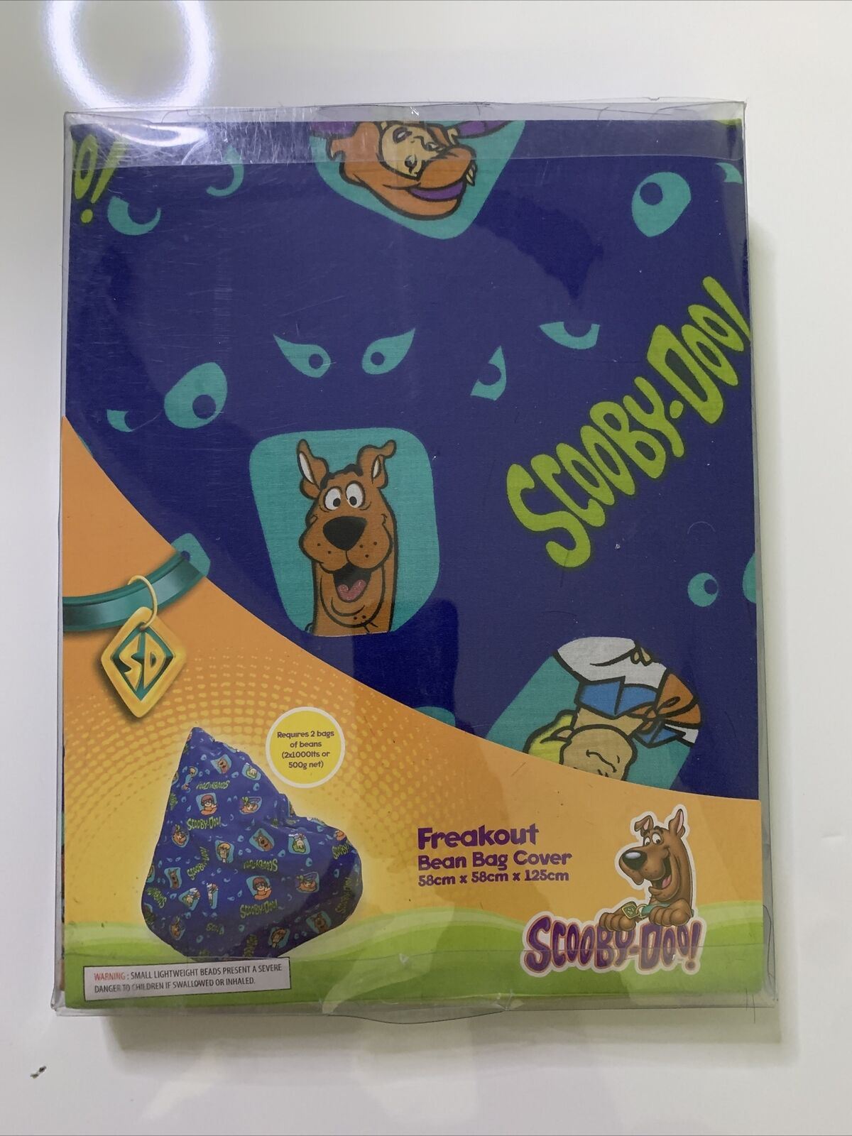 Scooby Doo Freakout Bean Bag Cover 58 x 58 x 125cm NEW