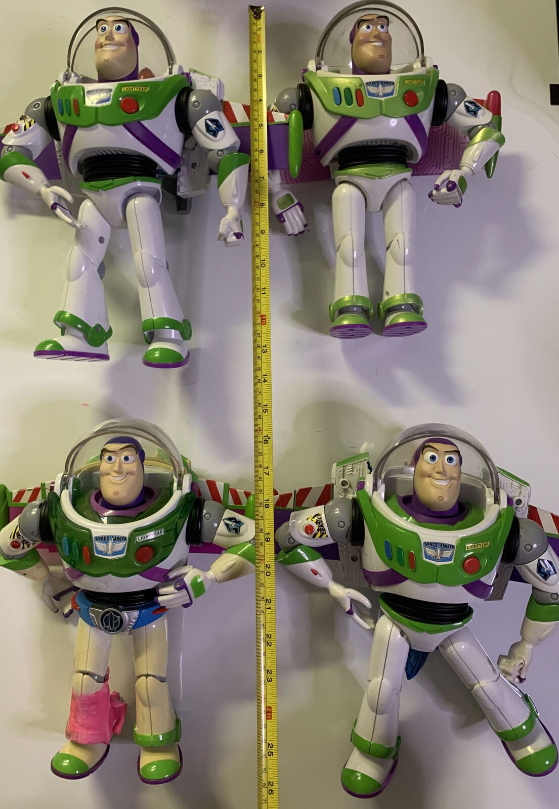 4x Buzz Lightyear Toy Story 30cm 12" Talking With Lights