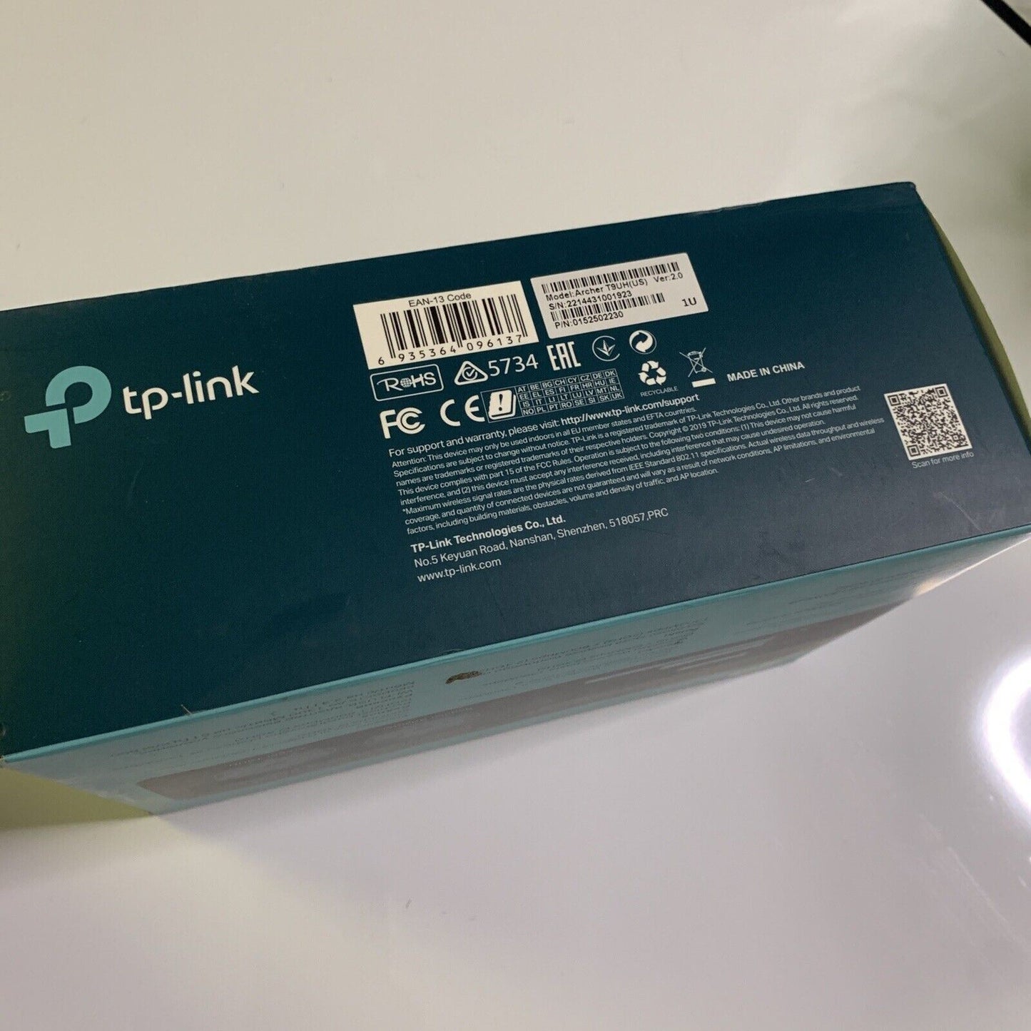 TP-LINK Archer T9uh Ac1900 Wireless Dual Band USB Adapter