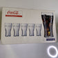 Coca Cola Set of 6 Drinking Glasses Retro Contoured 370ml NEW