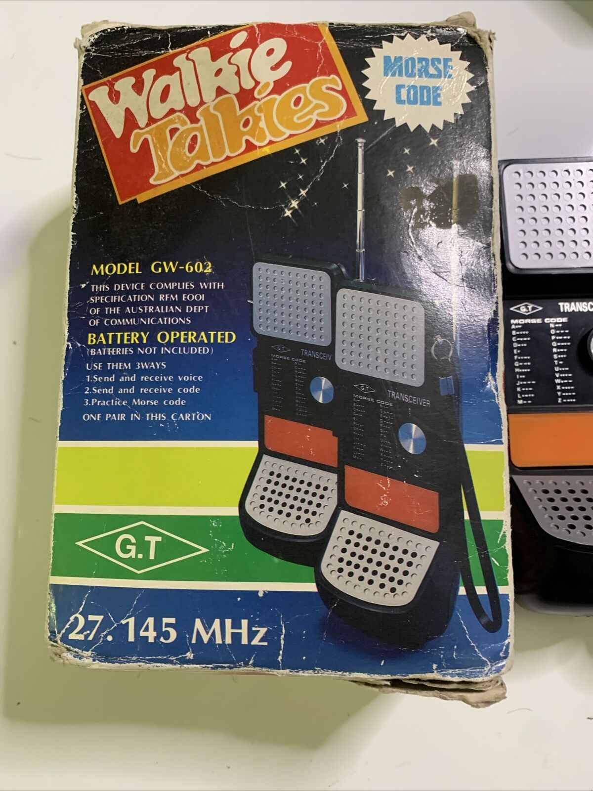 Walkie Talkies Morse Code GW-602 *Doesn't turn on for parts or repair